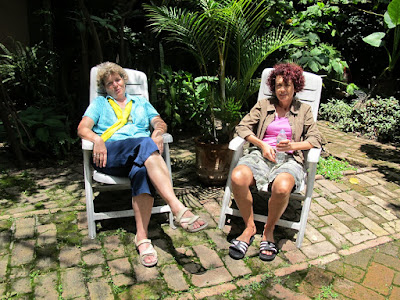 Ky and Christiane resting in the garden