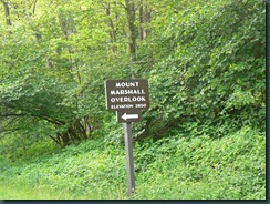 This was the sign for the overlook I pulled off into.