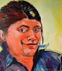 Auto-portrait, acrylique sur toile, 40 X 36 po., 2000