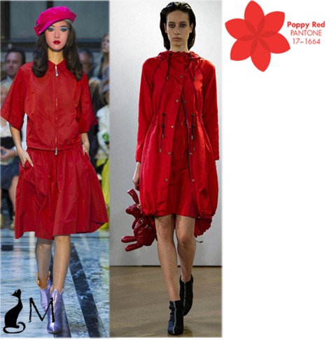poppy red pantone SS 2013 london fashion week Vivienne Westwood christopher raeburn