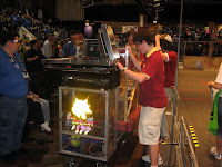 Our drive team waiting between eliminations