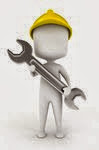 Illustration-Of-A-3d-Ivory-White-Man-Construction-Worker-Carrying-A-Wrench
