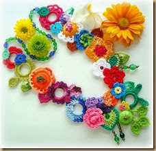 crochet flower five