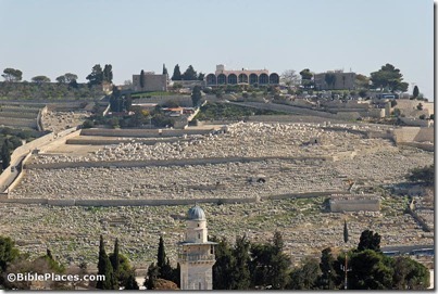 Mount of Olives cemetery from west, tb011610684