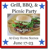 1 BBQ Party Button- For Blog