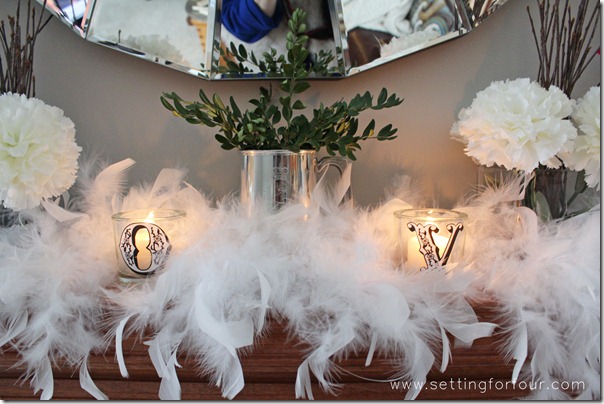 How to decorate a Beautiful Mantle for Valentine's Day from Setting for Four.  See how to here! http://www.settingforfour.com/2013/02/how-to-decorate-mantle-for-valentines.html  #mantle #valentine #diy #decor