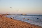 Santa Monica Pier at sunset