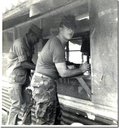 Russ Ford at Cook Shack at 1st Bn-13th Mar