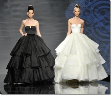 diseños de vestidos de novias rosa clara blanco y negro precios economicos