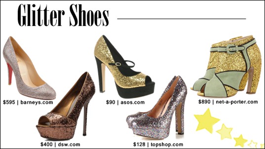 Glitter shoes