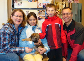 The Mibus Family picking up "Rocket"