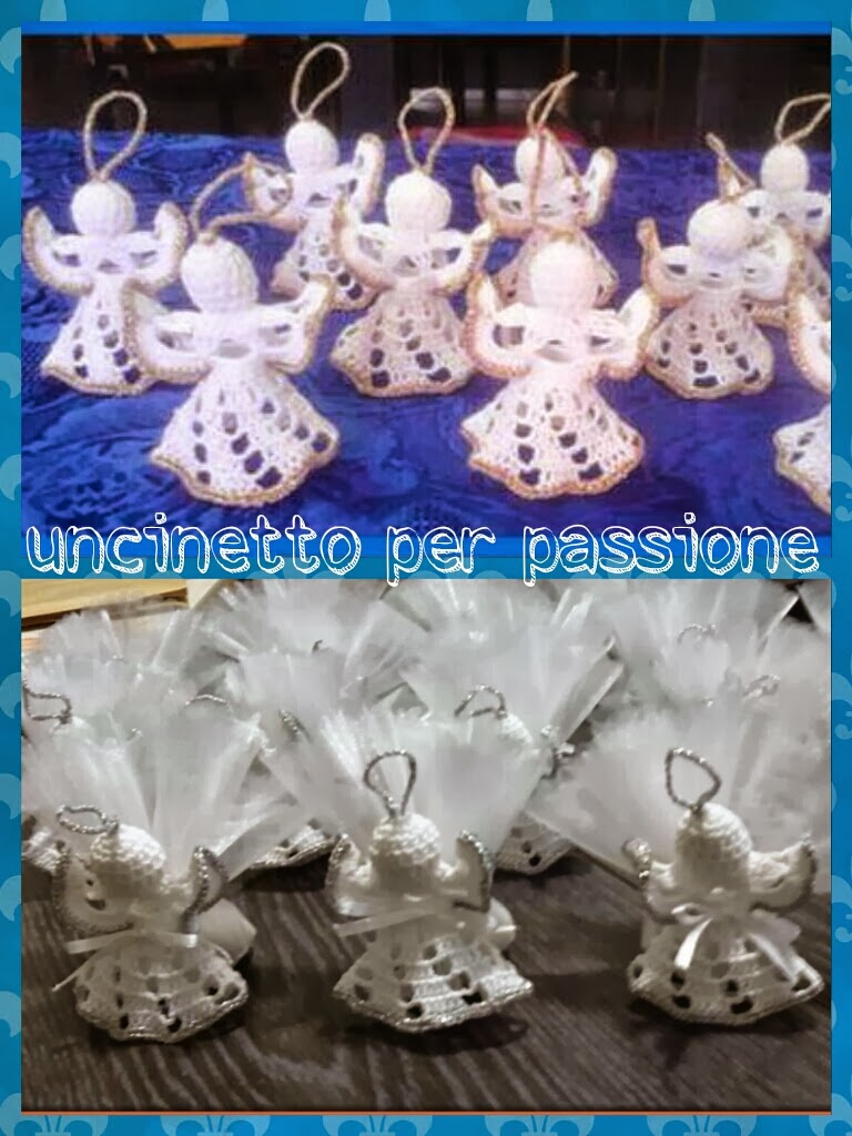 Uncinetto Per Passione Bomboniere Angioletti A Uncinetto