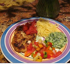Herb & Parmigiano Crusted Tilapia With Quick Tomato Sauce
