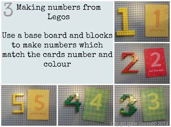making numbers from lego
