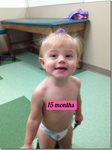 Rayne 15 month check up