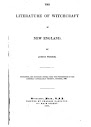 The Literature Of Witchcraft In New England