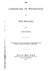The Literature Of Witchcraft In New England