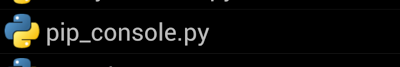 pip_console.png Pip console