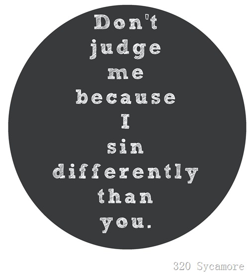 sin differently