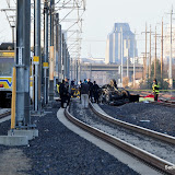 An RT Train has struck a vehicle at the 26th Ave crossing off of 25th St in South Sacramento. Confirmed 3 fatalities, 1 Critical and 6 minor transported to area hospitals. Fatalities were 2 adults and one minor from the vehicle. At least one was ejected. A witness we spoke with stated that the female driver went around the crossing arms and that is when the vehicle was struck by the RT Train. He ran to help and only found pulses on one of the four vehicle occupants. We will update info as quickly as possible. News_120128_RTvsVehicle_SoutSac_#121153