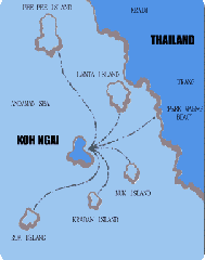 Koh Ngai Map