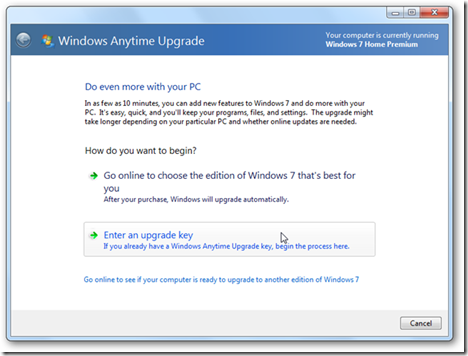 windows 7 upgrade