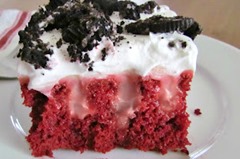 Red Velvet poke cake