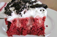 Red Velvet poke cake Red Velvet poke cake