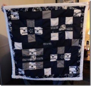 cowboys baby blanket