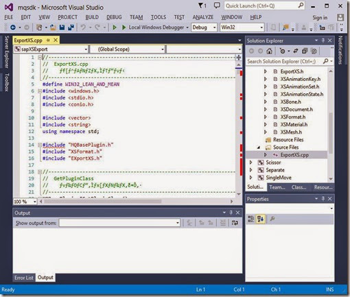 Open ExportXS cpp in text editor Open ExportXS cpp in text editor