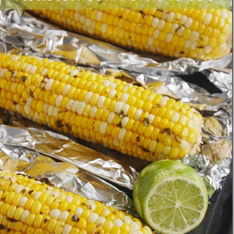 Roasted corn on the cob