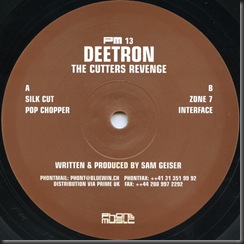 Deetron - The Cutters Revenge $199