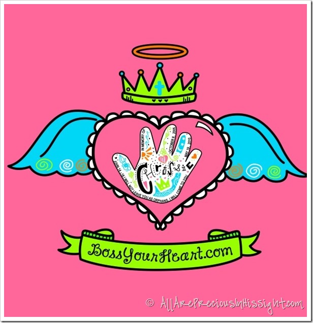 Boss Your Heart neon pink logo