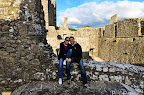 Kate and I climbing the walls of Fore Abbey on Thursday, June 30, 2011 at 1:47 PM. Taken with my NIKON D7000 using f/5.6 at 1/350 sec on ISO 100 with my 11-16 mm f/2.8 lens.