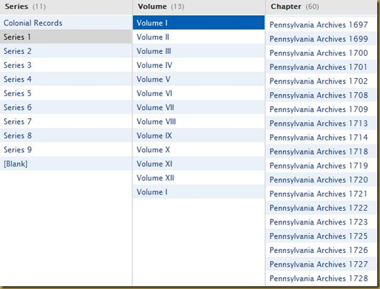 Pennsylvania Archives, Colonial Records, Series 1, Volume 1-1