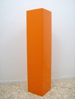  Orange acrylic floor lamp
