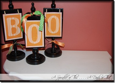 Halloween B-O-O {A Sprinkle of This . . . . A Dash of That}