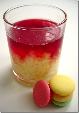 Gateau de riz and grape syrup verrine Gateau de riz and grape syrup verrine