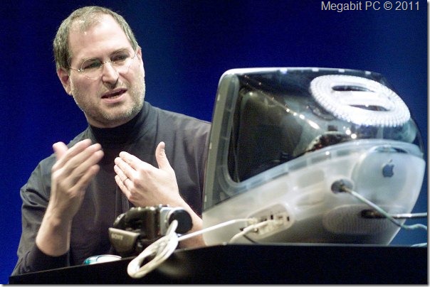 Steve Jobs en el lanzamiento de la iMac