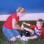 Great playground for kids at Traverse City Beach Bums game. &ndash; 03-Aug-2010