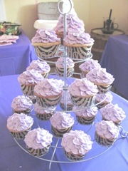 Cassie first birthday cupcake tree