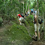 It gets pretty steep, they have ropes along certain rocky bits to help people get up and down...