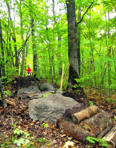 Reading to ride the new trail.