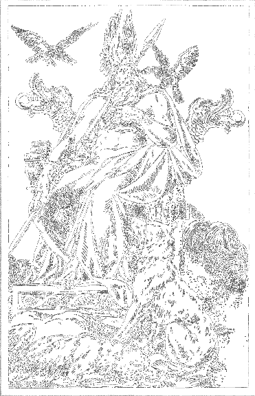 Woden With Freki And Geri Huginn And Muninn, Asatru Gods And Heroes