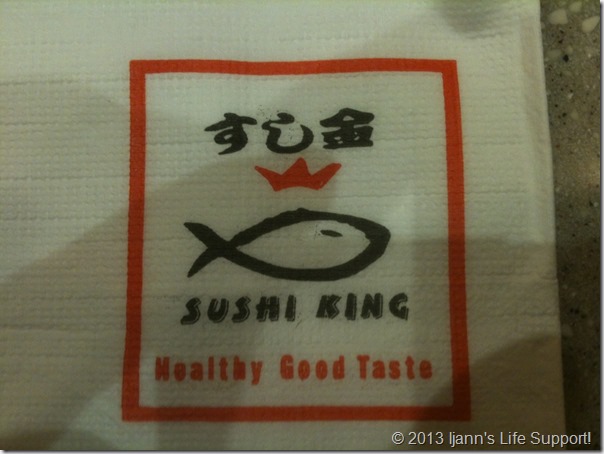 Ini tisu Sushi King!