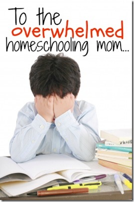 overwhelmed homeschooling