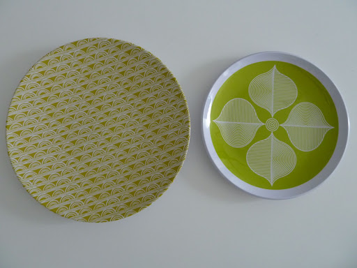 Melamine plates from West Elm and Jonathan Adler mix and match so well!