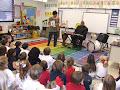 Musical legends Wycliffe Gordon and Niki Haris taught 1st grade about the great jazz legends and the instruments they payed.