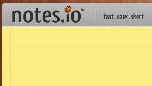 Make notes of simple things and share them online with notes.io