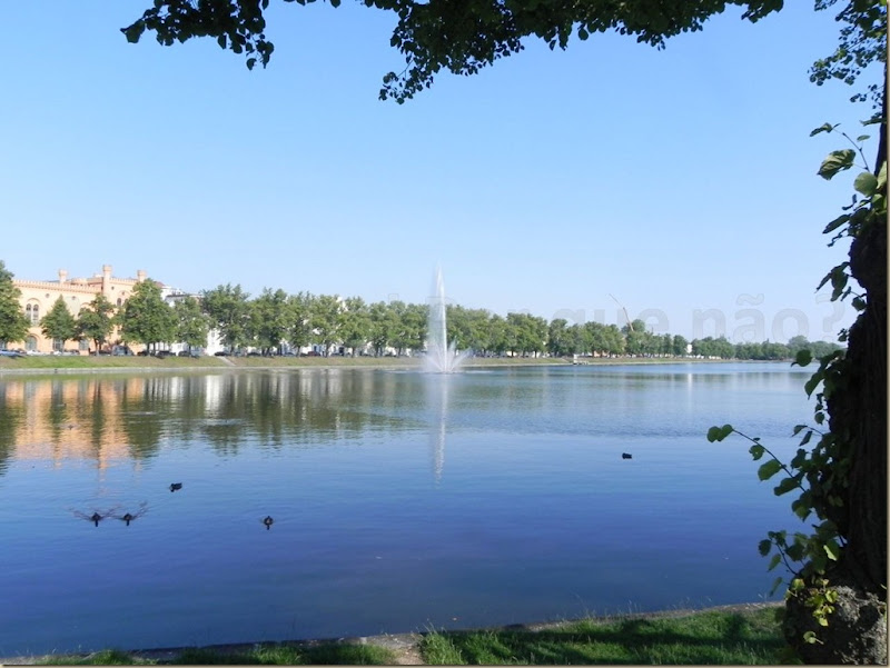 Schwerin 10 O lago Pfaffenteich em Schwerin